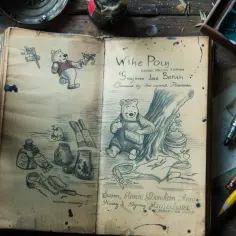 Szkice Kubusia Puchatka - magia ilustracji książkowych z klasycznej serii 